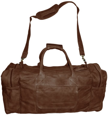 Full Hide Leather Travel / Flight Duffle Bag click for bigger image