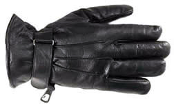 Leather Gloves With Strap