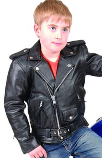 K2800 Kids Leather Biker Jacket