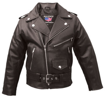 K2801 Kids Economy Leather Motorcycle Leather Classic Jacket