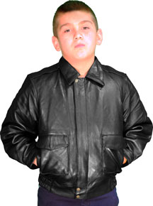 Kids JR Sizes Leather Waist Jacket