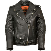 LC2701 Motorcycle Premium Leather Biker Jacket with Zipout Liner